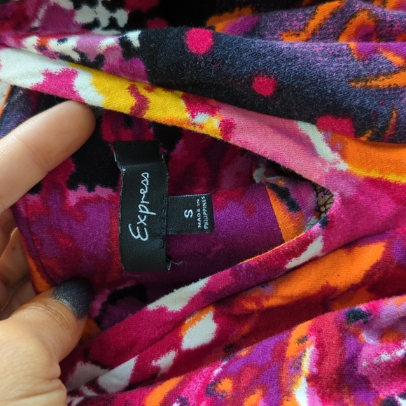 Express tropical halter dress - Picture 3 of 3